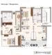 „EXKLUSIVES PENTHOUSE – 8 ZIMMER MIT DACHTERRASSE“ ENERGIEEFFIZIENTER HOLZ-NEUBAU IN 84435 LENGDORF - Grundriss Wohnung 3 - Obergeschoss